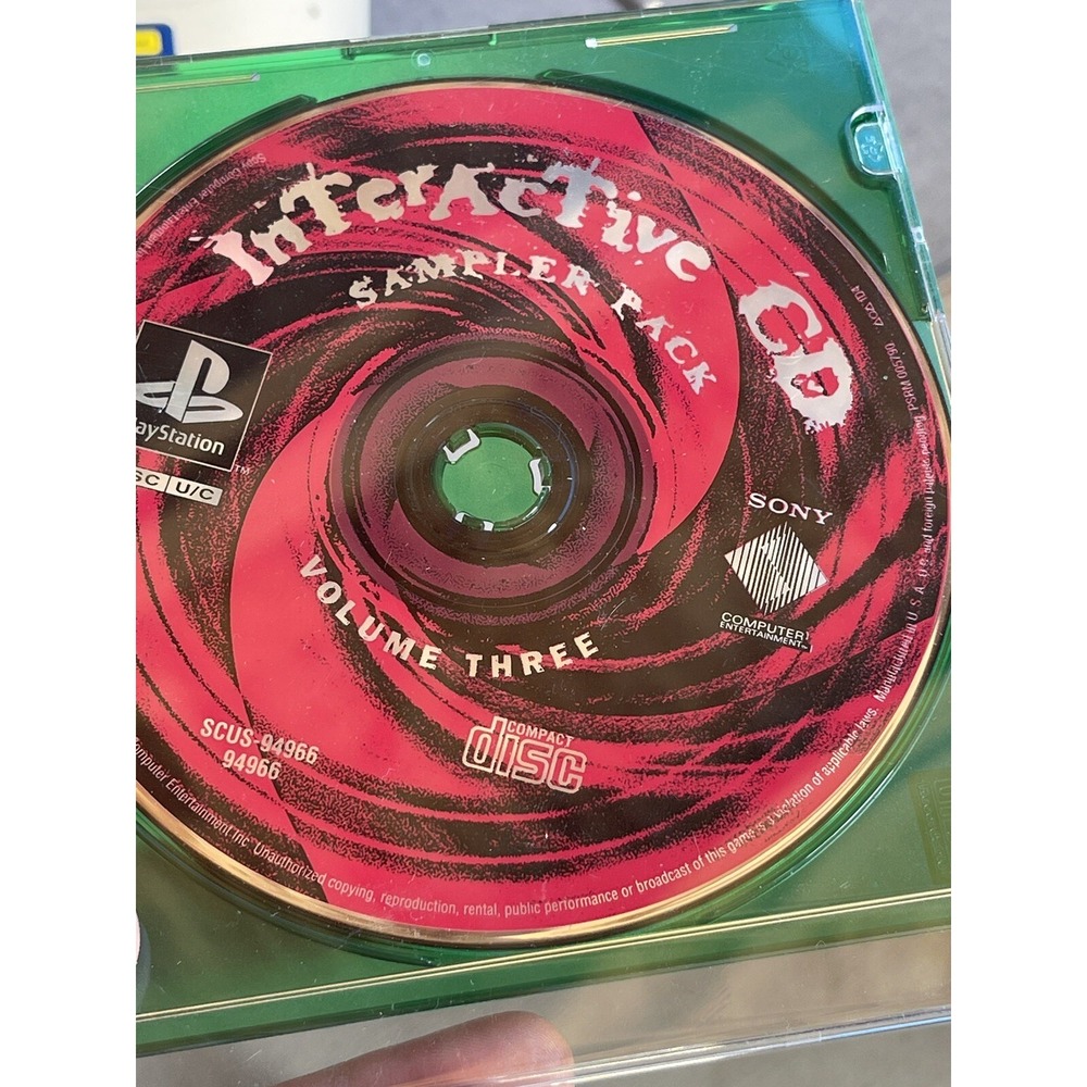 Sony PlayStation 1 Interactive CD Sampler Pack Volume Three 3 PS1 Demo Game Disc